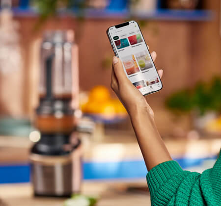 Aplikacja z przepisami i inspiracjami do tworzenia dań z wykorzystaniem blendera z sokowir&oacute;wką.