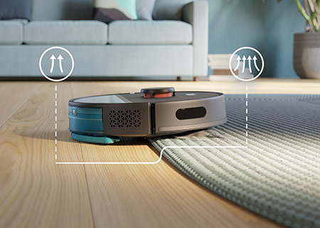 Mop wibracyjny delikatnie, ale skutecznie usuwa ślady st&oacute;p, XV7100