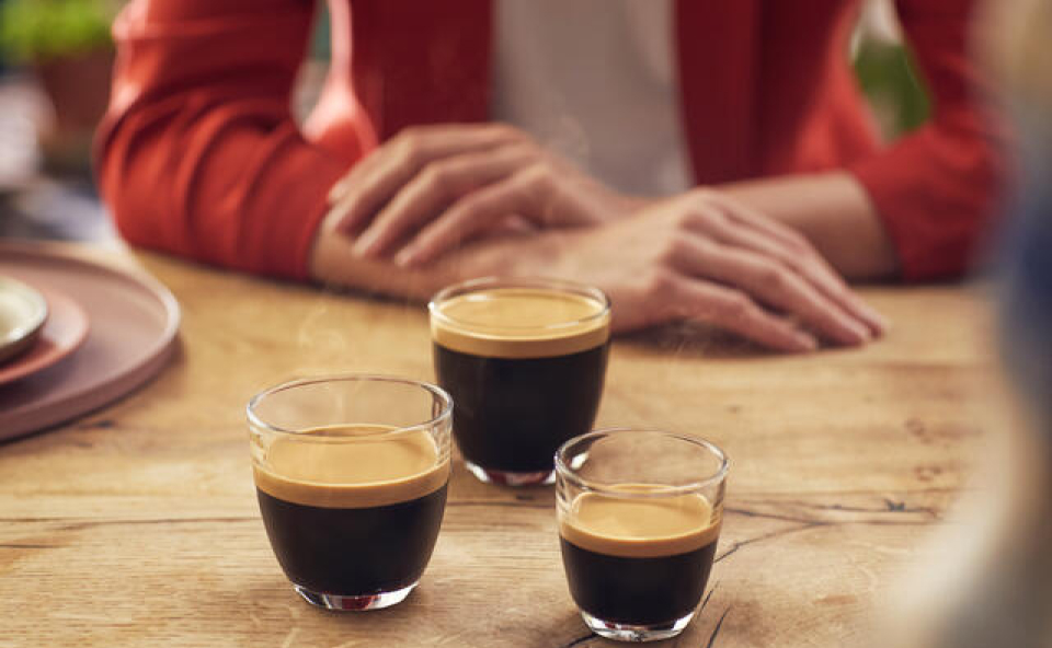 Spotkanie przy kawie espresso.