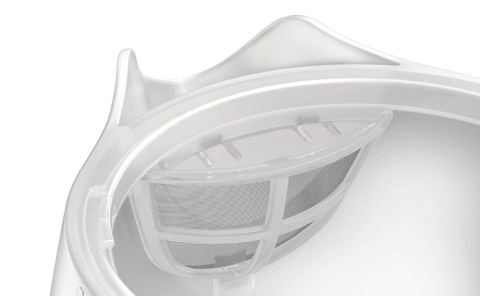 iltr w czajniku zatrzymuje kamień znajdujący się w wodzie