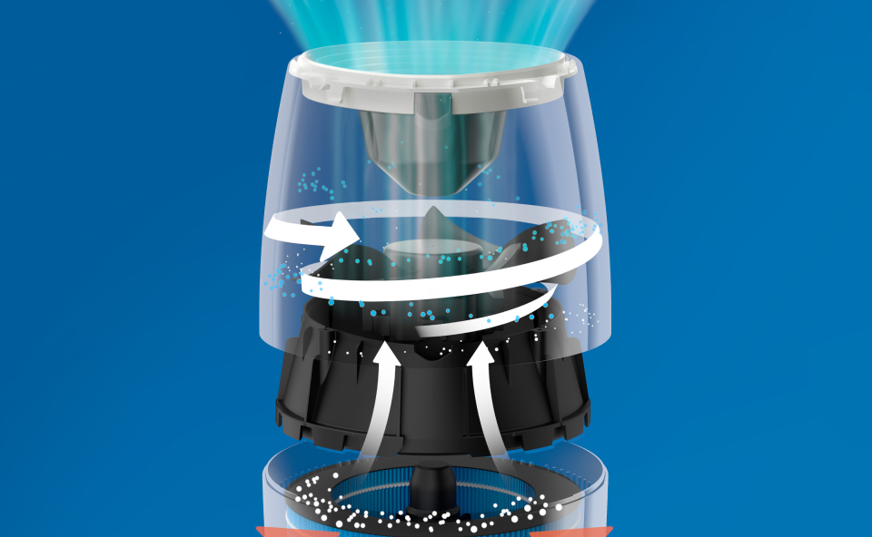 Schemat działania nawilżacza powietrza.