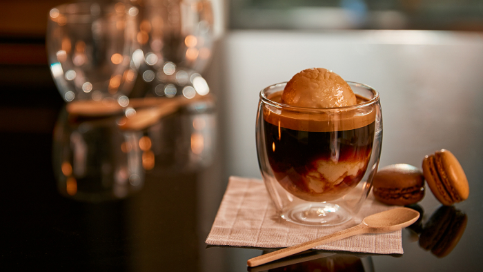 Prosty deser kawowy w pucharku