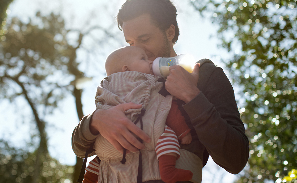 Proces przejścia w karmieniu dziecka z tradycyjnej butelki, na butelkę z responsywnym smoczkiem. 