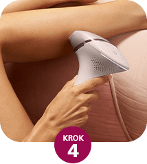 Krok 4 - po każdym błysku, przesuń urządzenie