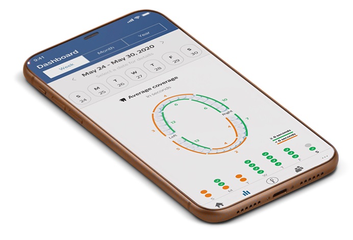 Aplikacja na smartfona do szczoteczki sonicznej Philips Sonicare umożliwiająca sprawdzanie statystyk i ustawień szczoteczki oraz wspomagająca dokładniejsze czyszczenie zęb&oacute;w i lepszą higienę jamy ustnej.